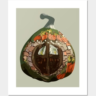 rustic home pumpkin Posters and Art